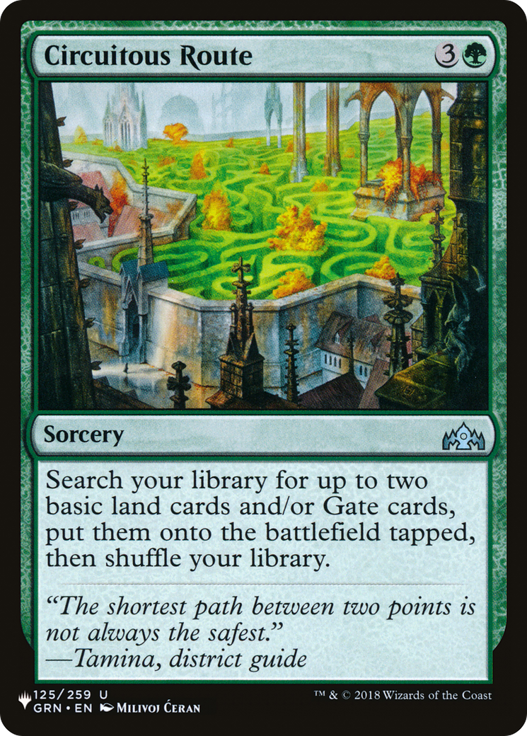 Circuitous Route [The List] | Card Merchant Takapuna