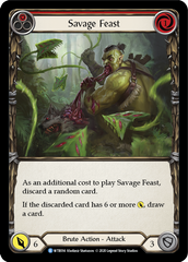 Savage Feast (Red) [U-WTR014] (Welcome to Rathe Unlimited)  Unlimited Rainbow Foil | Card Merchant Takapuna