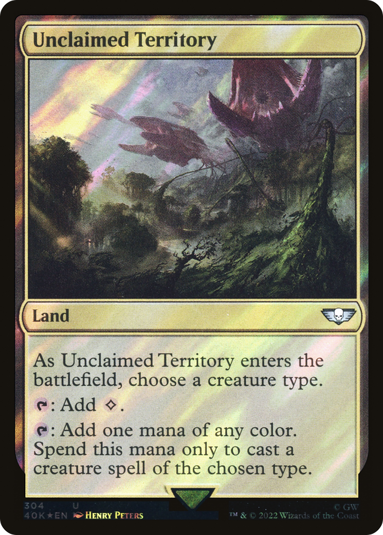 Unclaimed Territory (Surge Foil) [Marvel Super Heroes Commander] | Card Merchant Takapuna