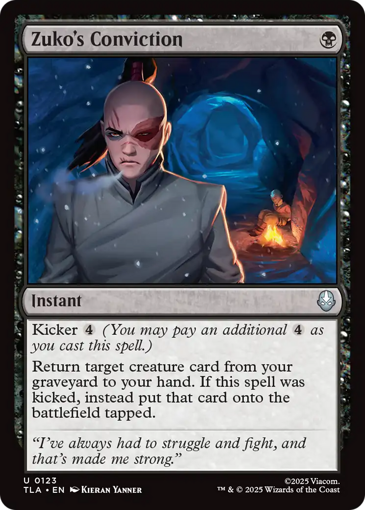 Zuko's Conviction [Avatar: The Last Airbender] | Card Merchant Takapuna