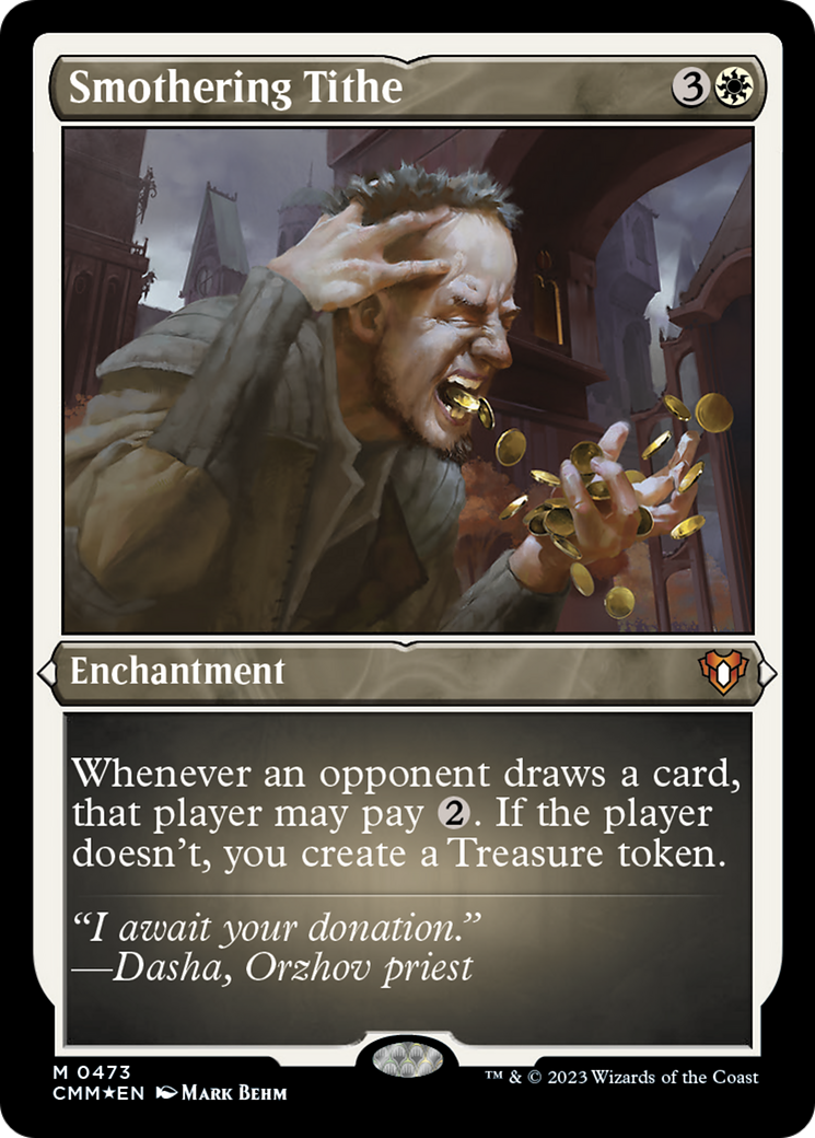 Smothering Tithe (Foil Etched) [Commander Masters] | Card Merchant Takapuna