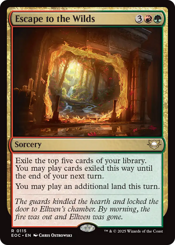 Escape to the Wilds [Edge of Eternities Commander] | Card Merchant Takapuna
