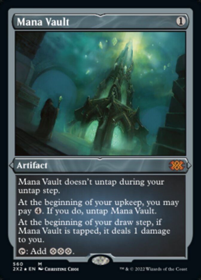 Mana Vault (Foil Etched) [Double Masters 2022] | Card Merchant Takapuna