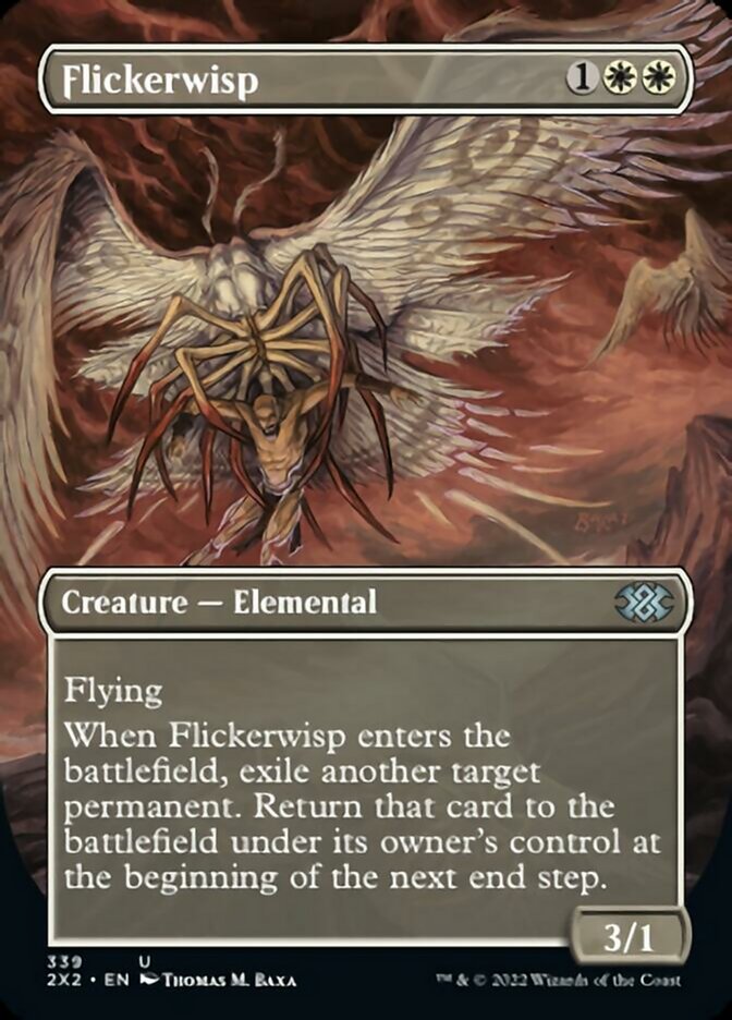 Flickerwisp (Borderless Alternate Art) [Double Masters 2022] | Card Merchant Takapuna