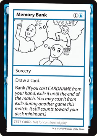Memory Bank (2021 Edition) [Mystery Booster Playtest Cards] | Card Merchant Takapuna