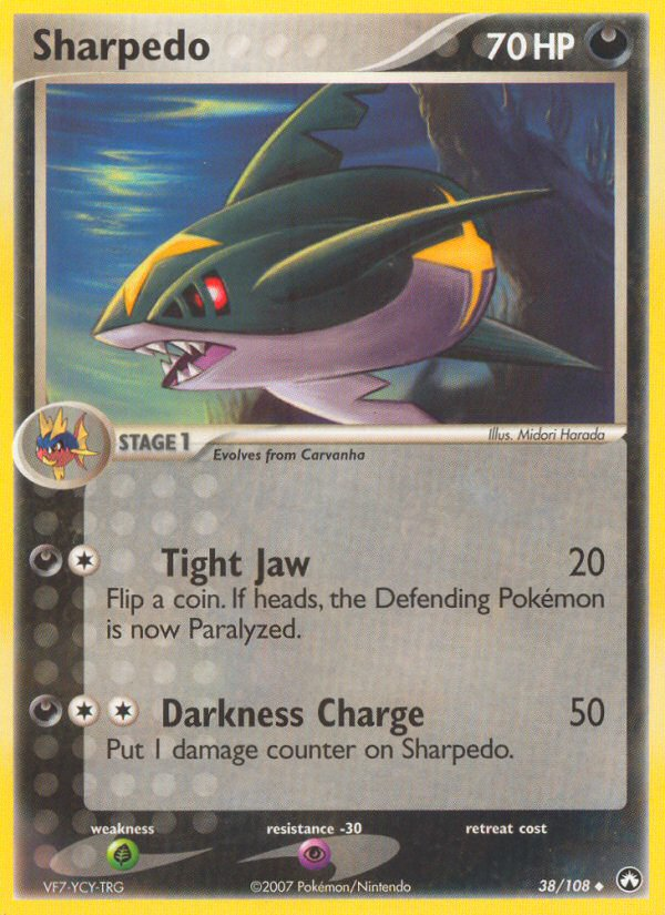 Sharpedo (38/108) [EX: Power Keepers] | Card Merchant Takapuna