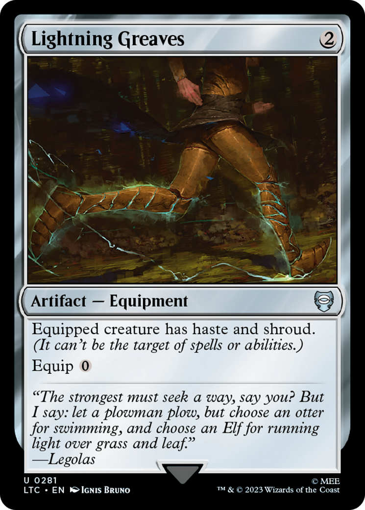 Lightning Greaves [The Lord of the Rings: Tales of Middle-Earth Commander] | Card Merchant Takapuna