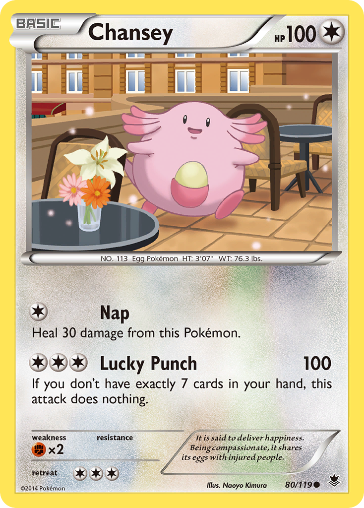 Chansey (80/119) [XY: Phantom Forces] | Card Merchant Takapuna