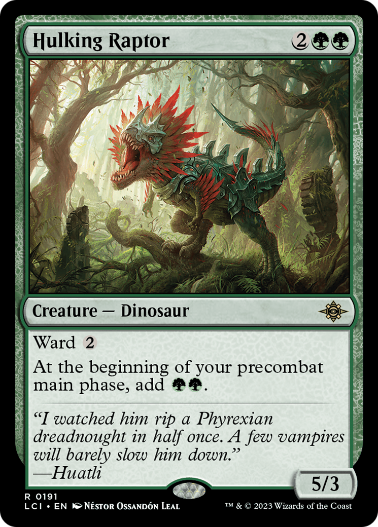 Hulking Raptor [The Lost Caverns of Ixalan] | Card Merchant Takapuna