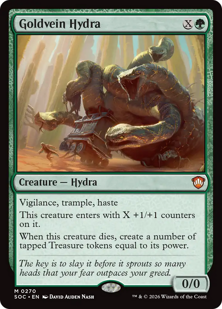 Goldvein Hydra [Secrets of Strixhaven Commander] | Card Merchant Takapuna