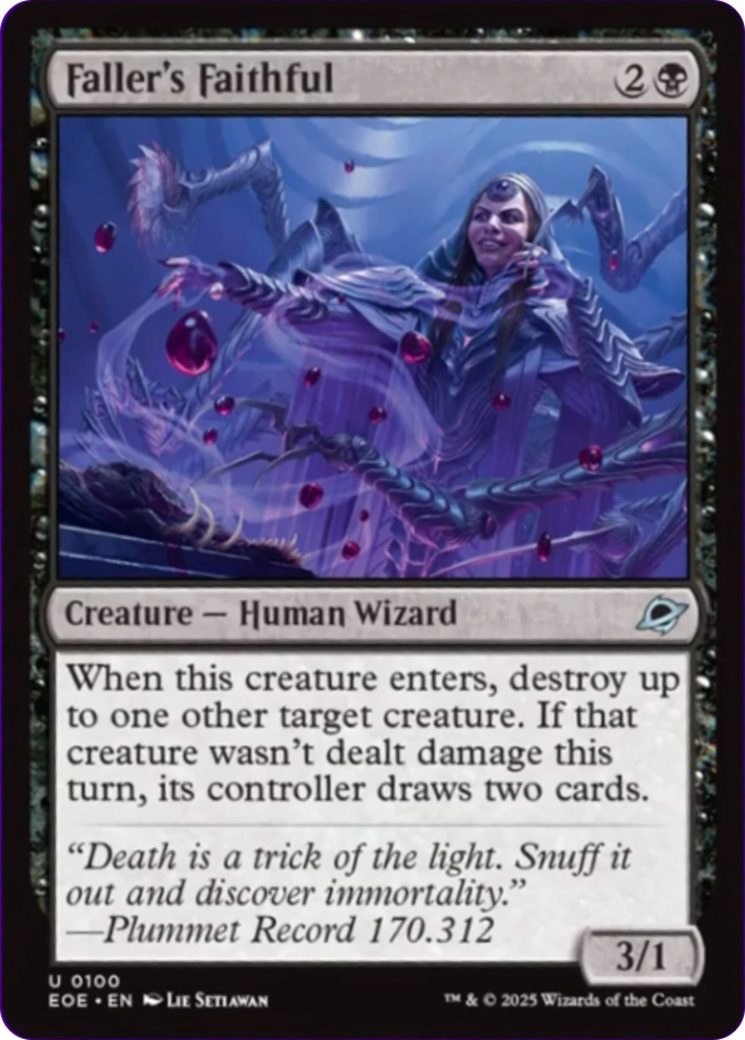 Faller's Faithful [Edge of Eternities] | Card Merchant Takapuna