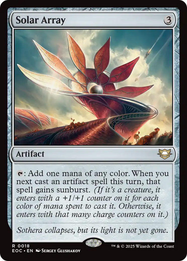 Solar Array [Edge of Eternities Commander] | Card Merchant Takapuna