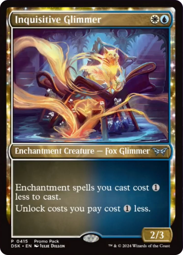 Inquisitive Glimmer (Promo Pack) [Duskmourn: House of Horror Promos] | Card Merchant Takapuna