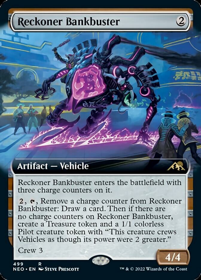 Reckoner Bankbuster (Extended Art) [Kamigawa: Neon Dynasty] | Card Merchant Takapuna