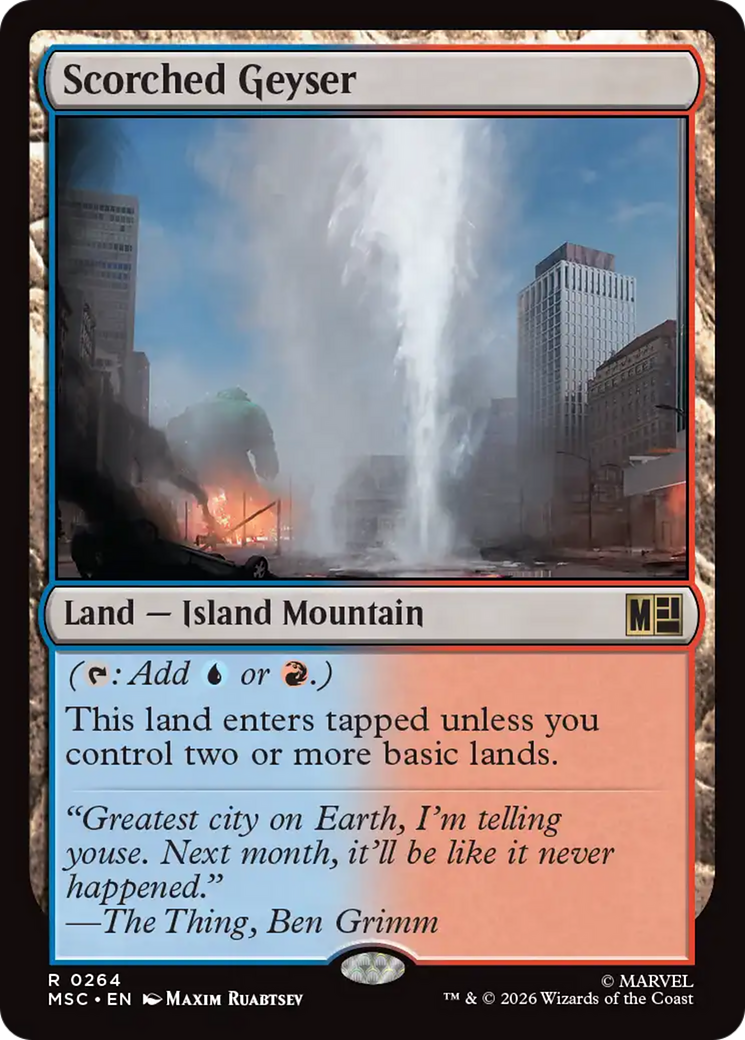Scorched Geyser [Marvel Super Heroes Commander] | Card Merchant Takapuna