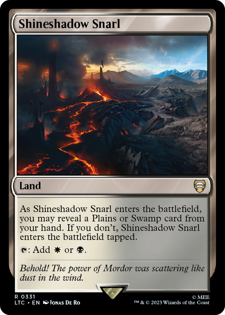 Shineshadow Snarl [The Lord of the Rings: Tales of Middle-Earth Commander] | Card Merchant Takapuna