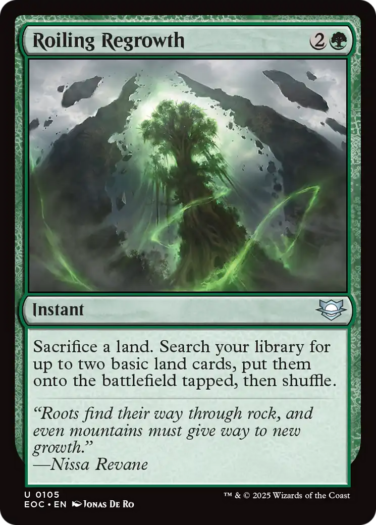 Roiling Regrowth [Edge of Eternities Commander] | Card Merchant Takapuna