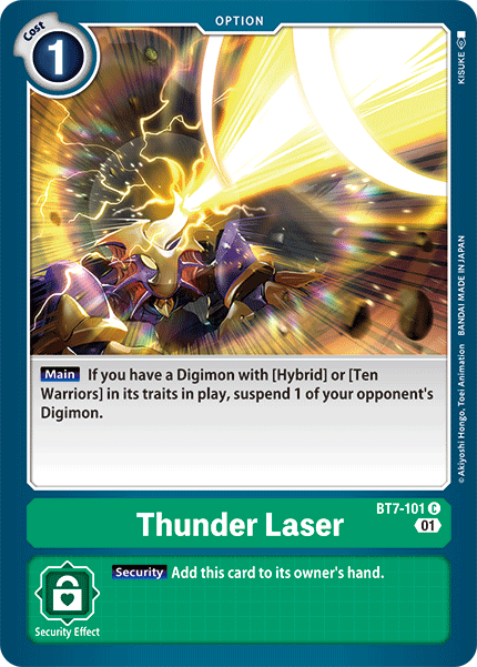 Thunder Laser [BT7-101] [Next Adventure] | Card Merchant Takapuna