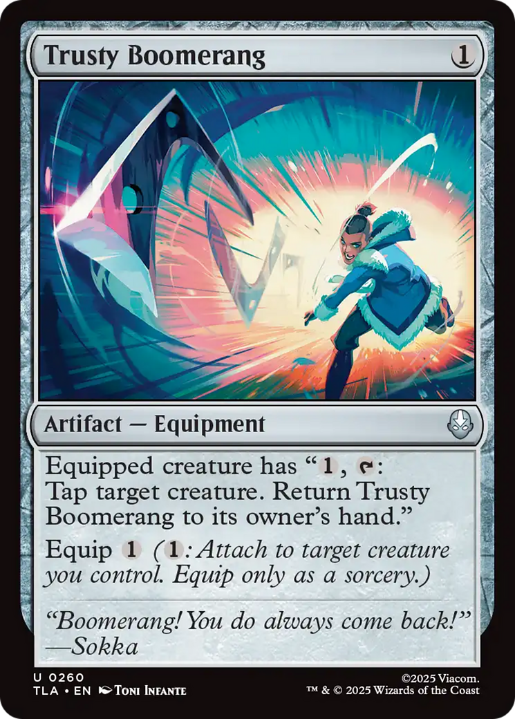 Trusty Boomerang [Avatar: The Last Airbender] | Card Merchant Takapuna