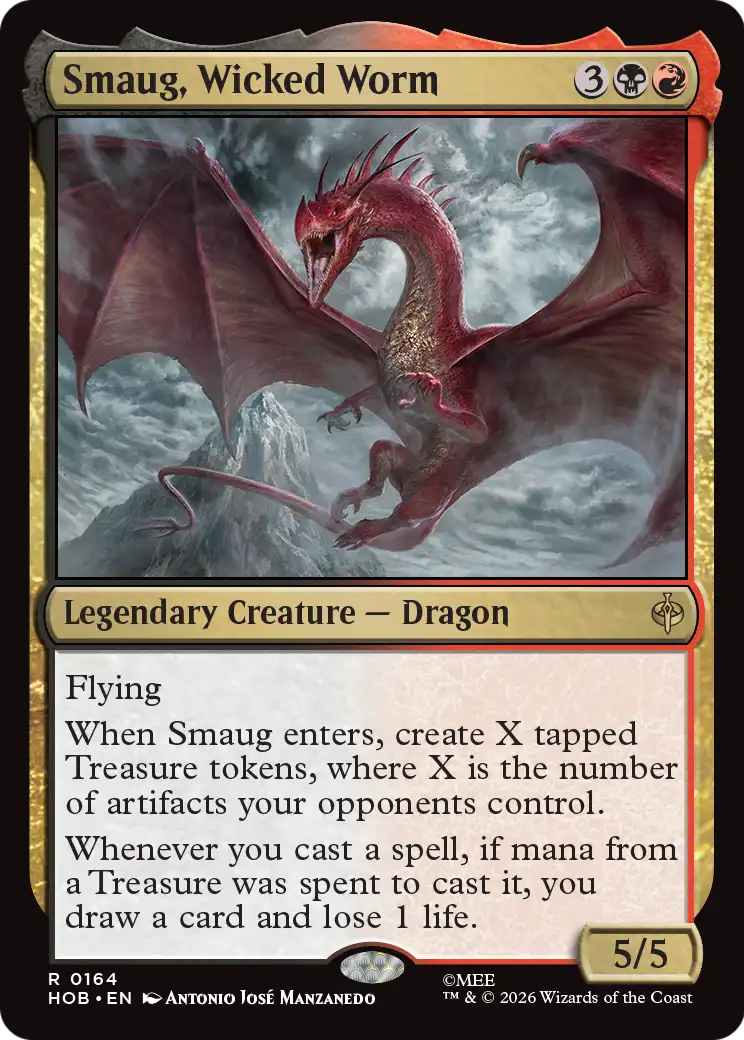 Smaug, Wicked Worm [The Hobbit] | Card Merchant Takapuna