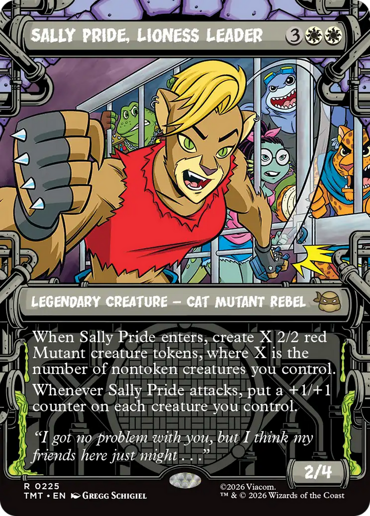Sally Pride, Lioness Leader (Showcase) [Teenage Mutant Ninja Turtles] | Card Merchant Takapuna