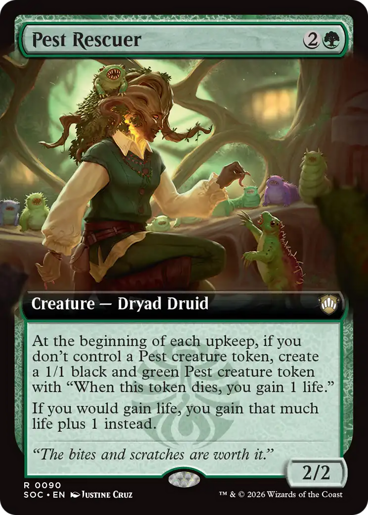 Pest Rescuer (Extended Art) [Secrets of Strixhaven Commander] | Card Merchant Takapuna
