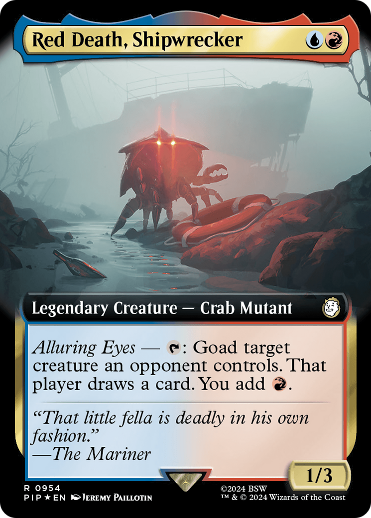 Red Death, Shipwrecker (Extended Art) (Surge Foil) [Fallout] | Card Merchant Takapuna