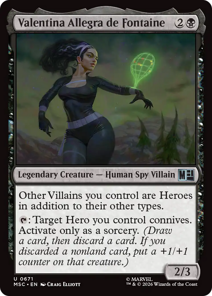 Valentina Allegra de Fontaine [Marvel Super Heroes Commander] | Card Merchant Takapuna