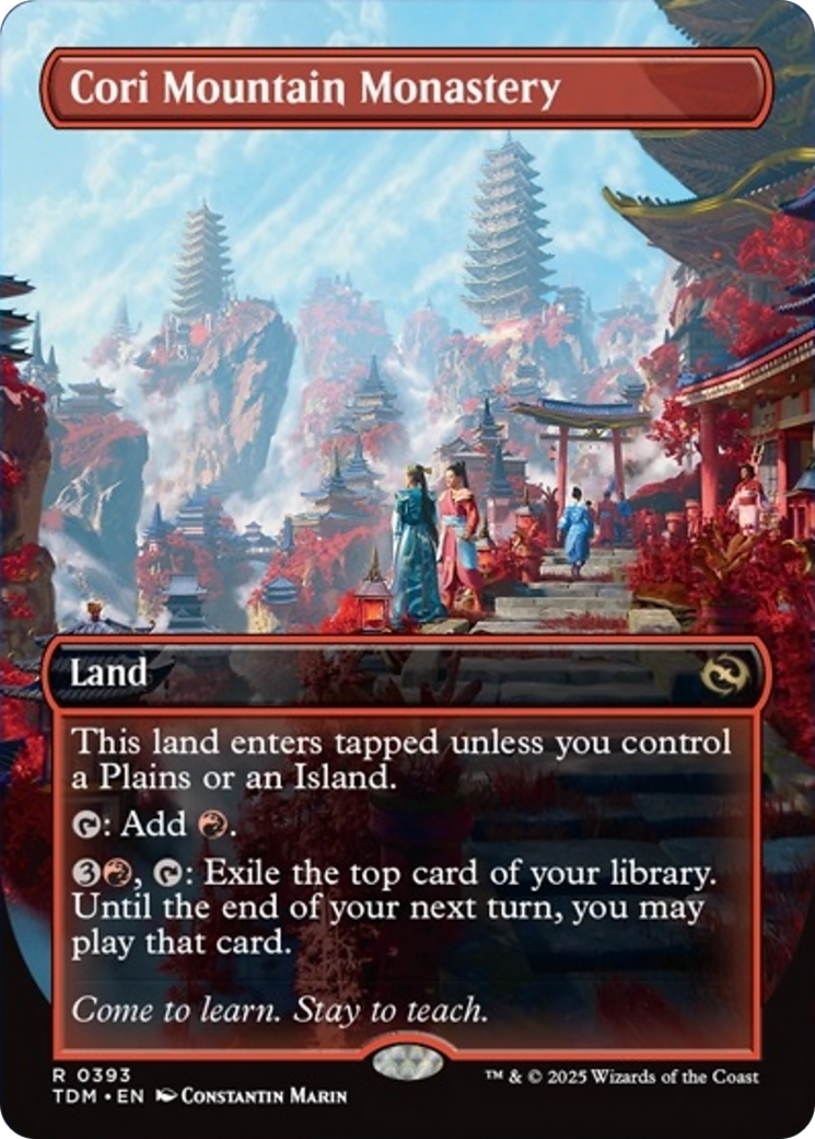 Cori Mountain Monastery (Borderless) [Tarkir: Dragonstorm] | Card Merchant Takapuna