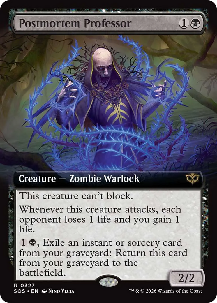Postmortem Professor (Extended Art) [Secrets of Strixhaven] | Card Merchant Takapuna