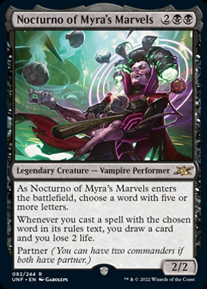 Nocturno of Myra's Marvels [Unfinity] | Card Merchant Takapuna