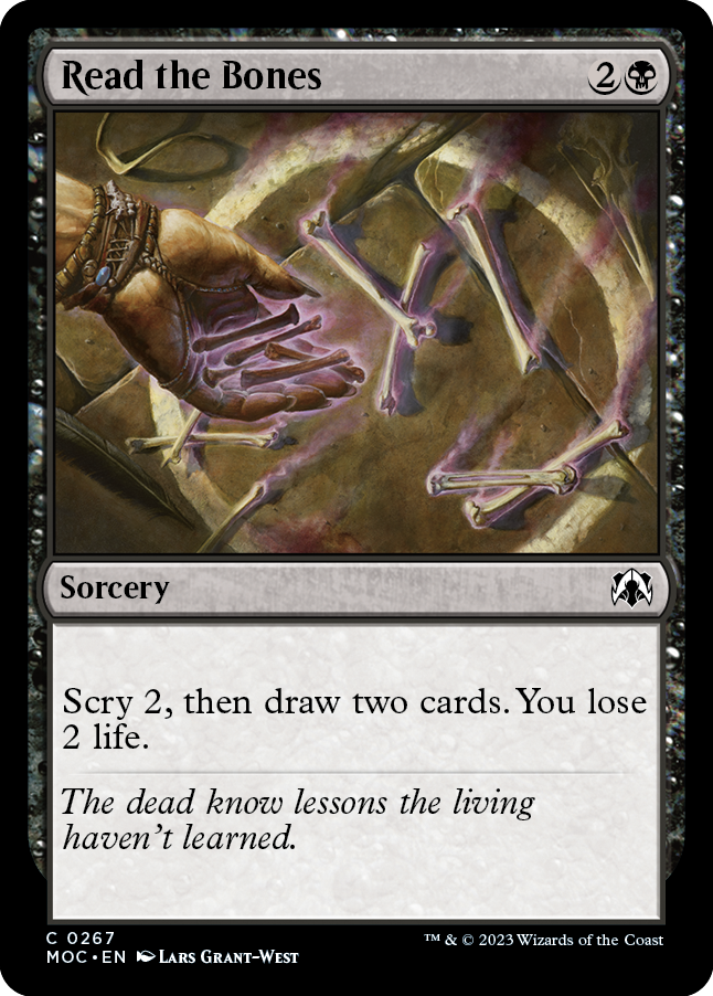 Read the Bones [March of the Machine Commander] | Card Merchant Takapuna