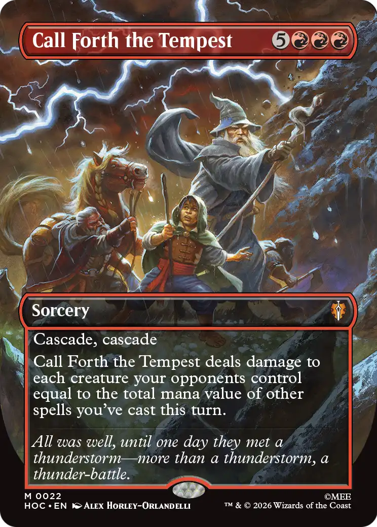 Call Forth the Tempest (Borderless) [The Hobbit: Eternal-Legal] | Card Merchant Takapuna
