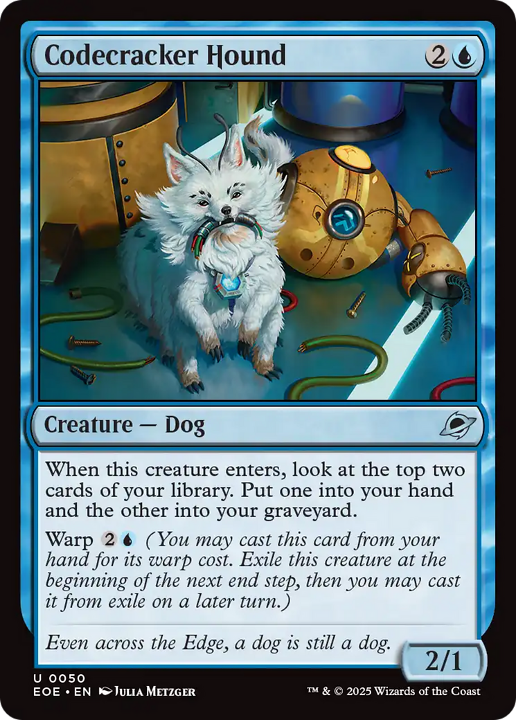 Codecracker Hound [Edge of Eternities] | Card Merchant Takapuna