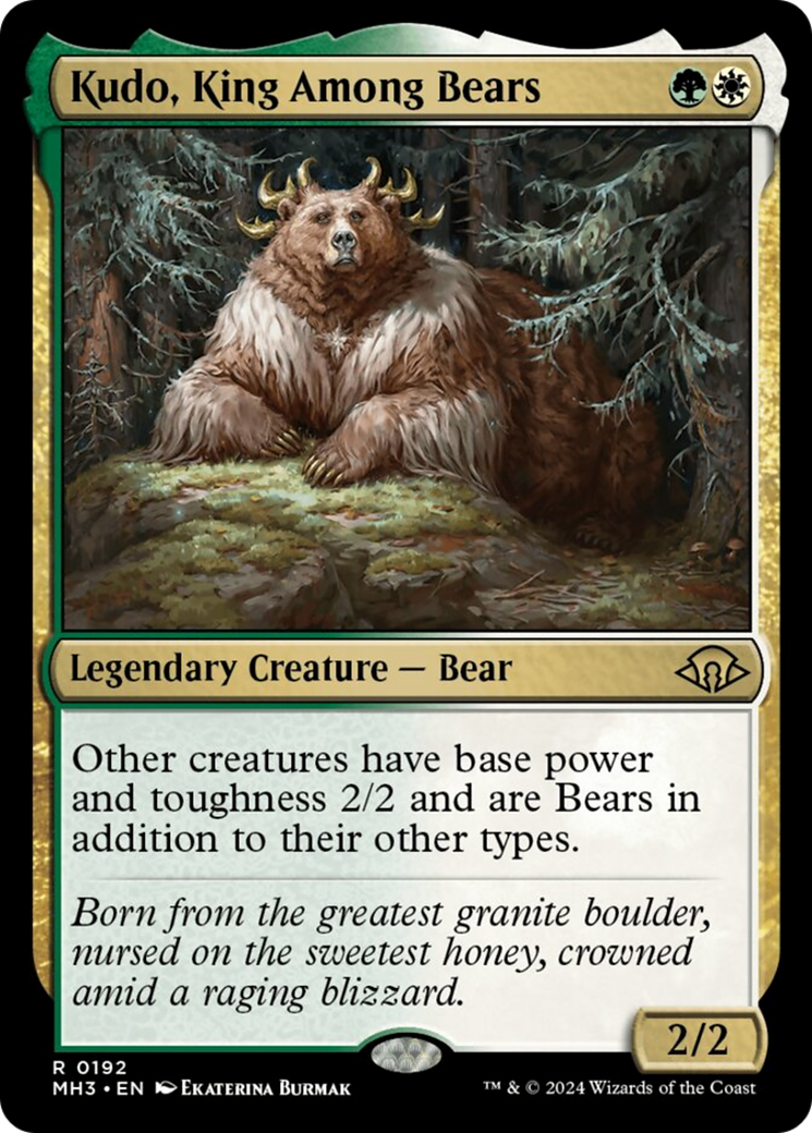 Kudo, King Among Bears [Modern Horizons 3] | Card Merchant Takapuna