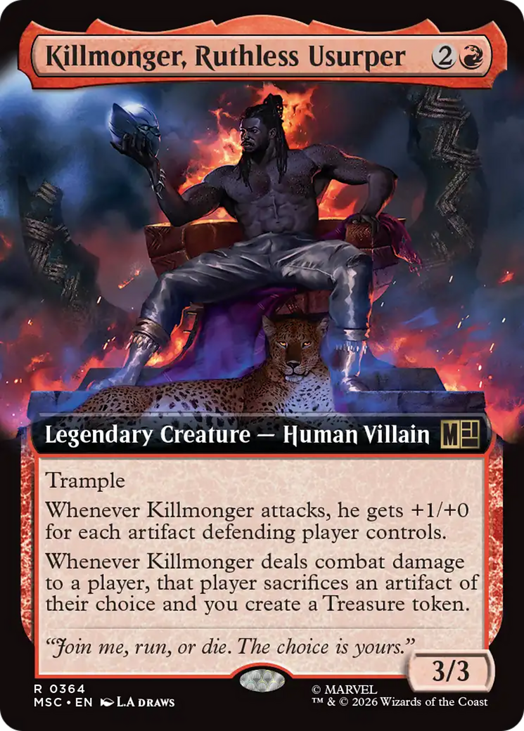 Killmonger, Ruthless Usurper (Extended Art) [Marvel Super Heroes Commander] | Card Merchant Takapuna