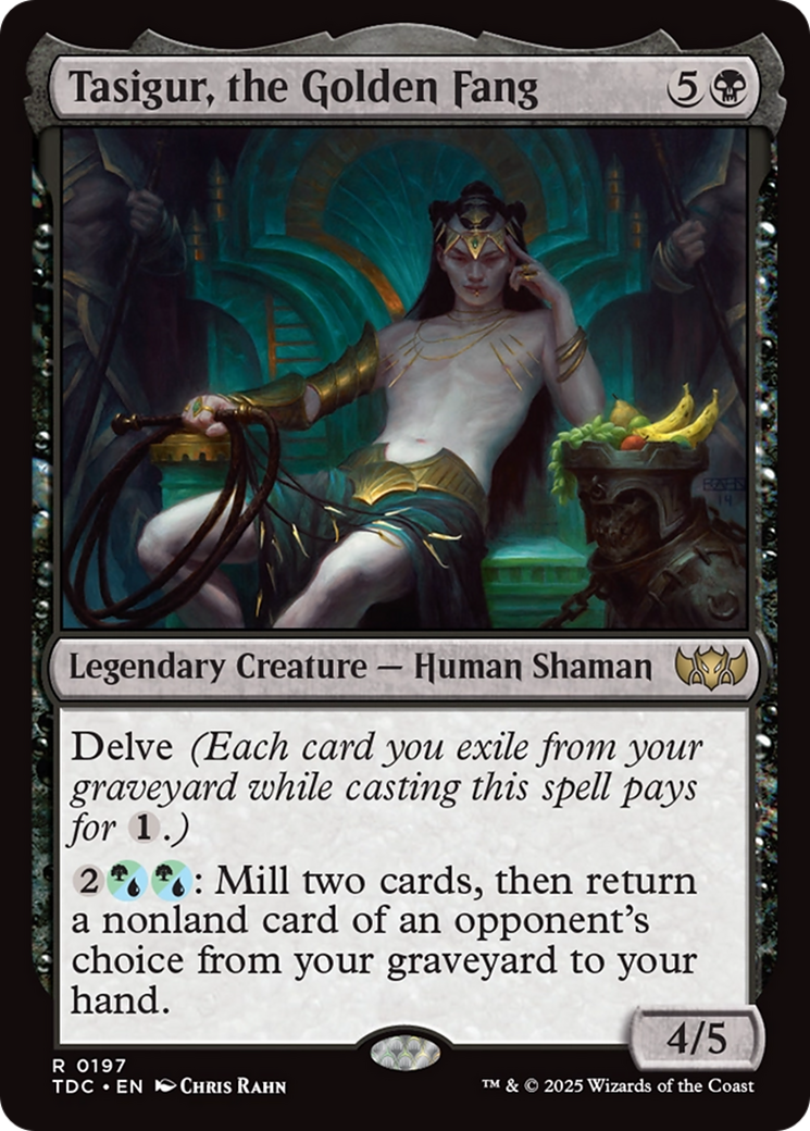 Tasigur, the Golden Fang [Tarkir: Dragonstorm Commander] | Card Merchant Takapuna