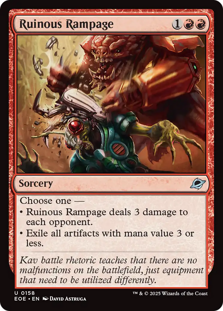 Ruinous Rampage [Edge of Eternities] | Card Merchant Takapuna