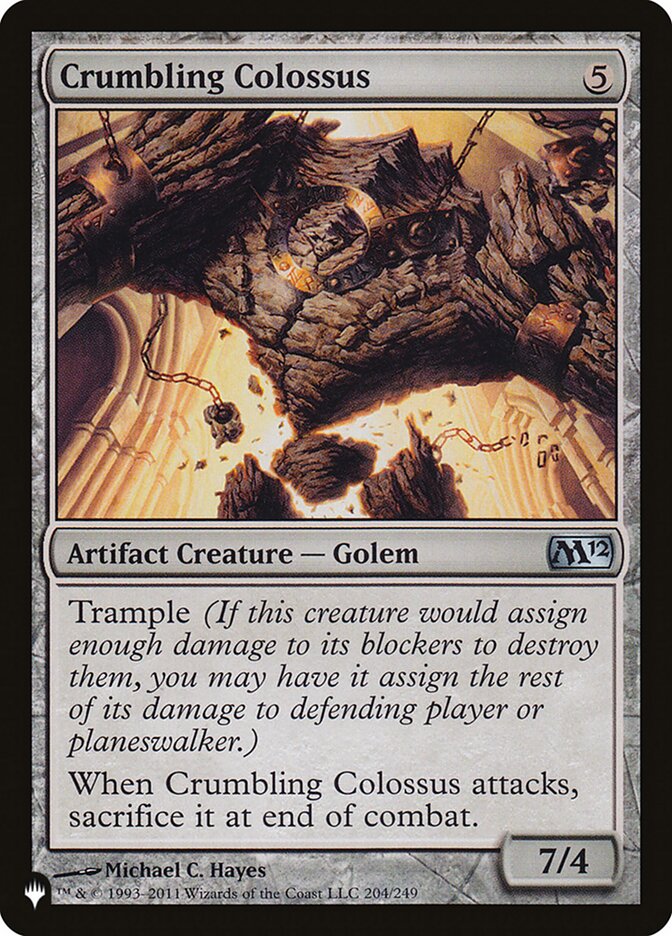 Crumbling Colossus [The List] | Card Merchant Takapuna
