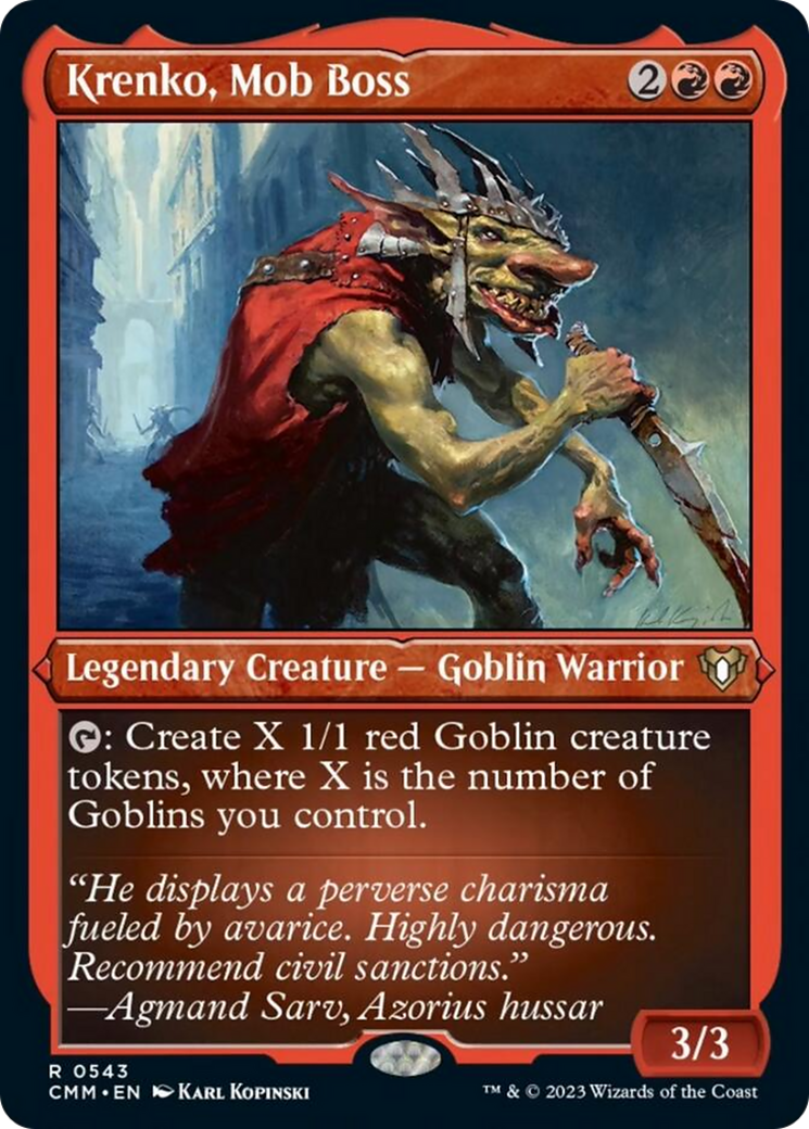 Krenko, Mob Boss (Foil Etched) [Commander Masters] | Card Merchant Takapuna