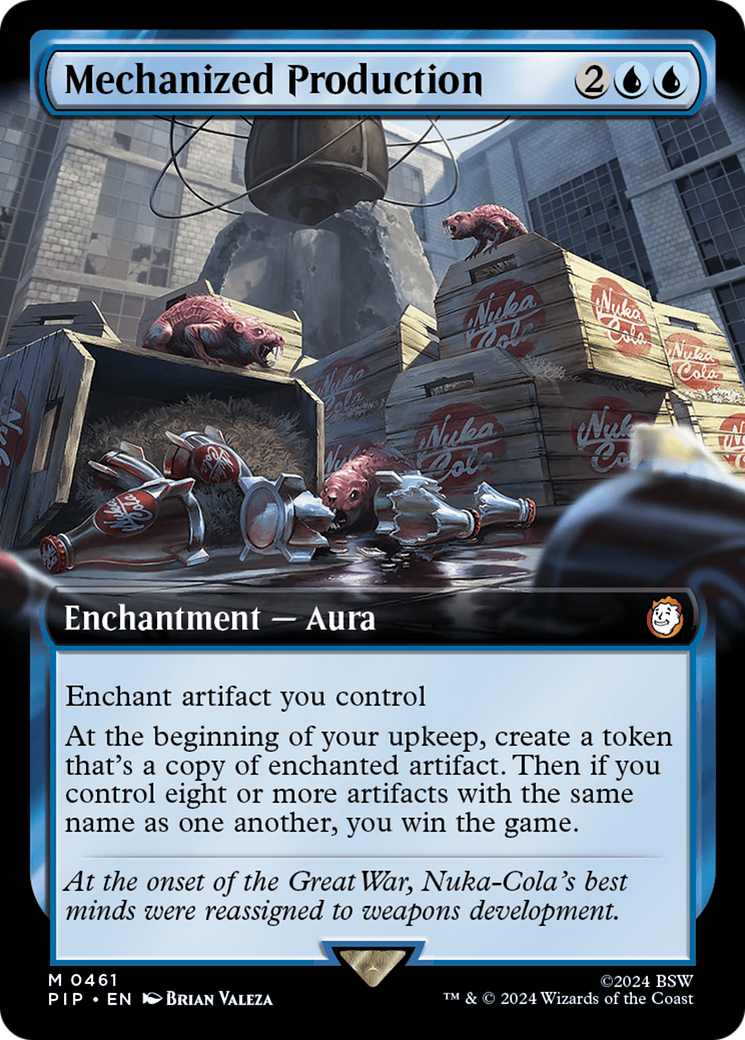 Mechanized Production (Extended Art) [Fallout] | Card Merchant Takapuna