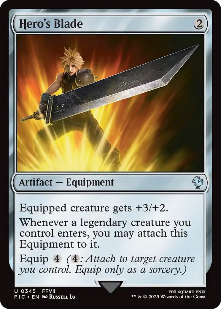 Hero's Blade [FINAL FANTASY Commander] | Card Merchant Takapuna