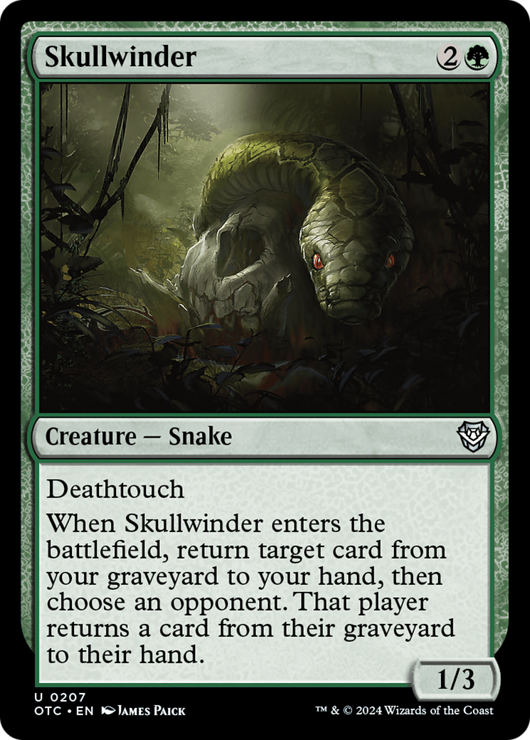 Skullwinder [Outlaws of Thunder Junction Commander] | Card Merchant Takapuna