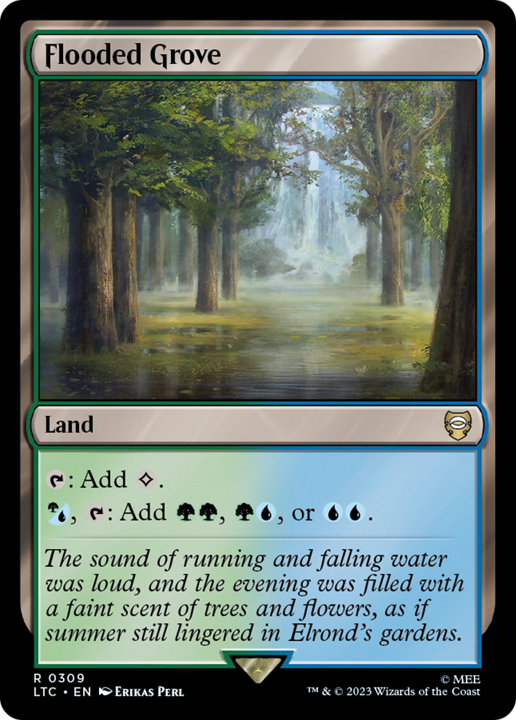Flooded Grove [The Lord of the Rings: Tales of Middle-Earth Commander] | Card Merchant Takapuna