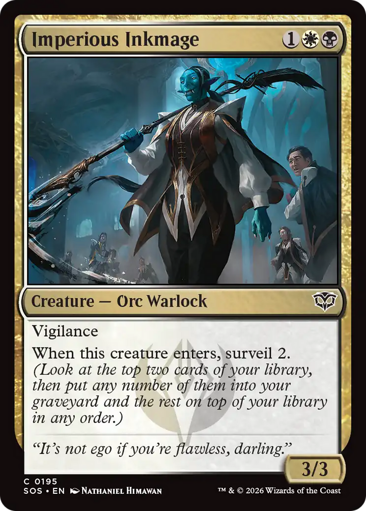 Imperious Inkmage [Secrets of Strixhaven] | Card Merchant Takapuna