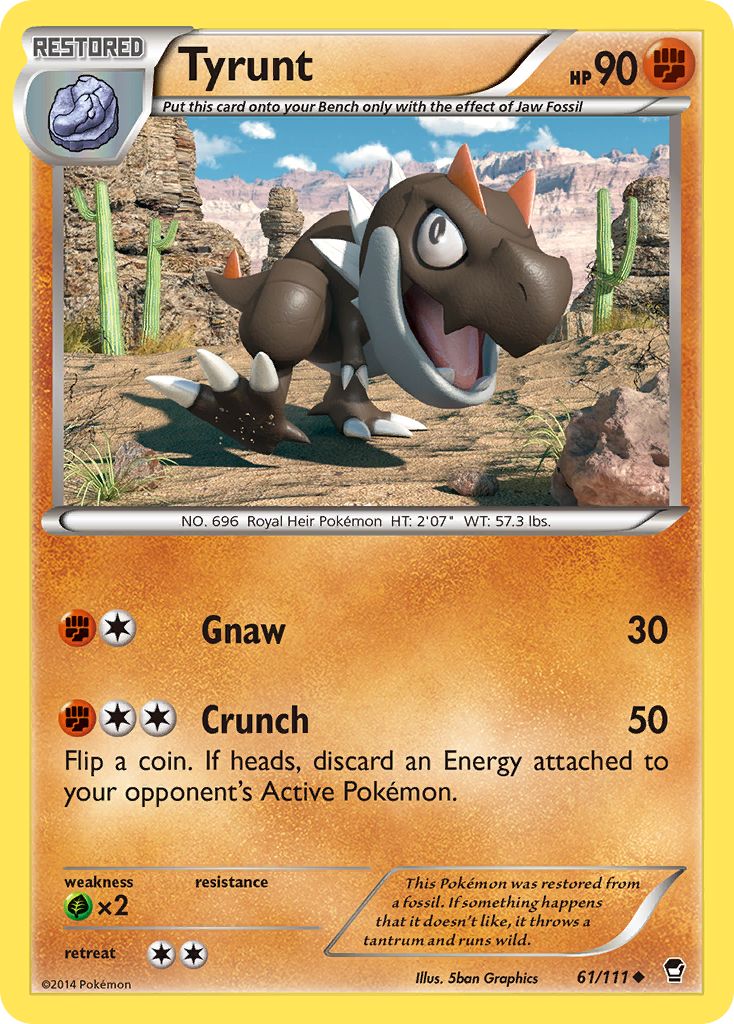 Tyrunt (61/111) [XY: Furious Fists] | Card Merchant Takapuna