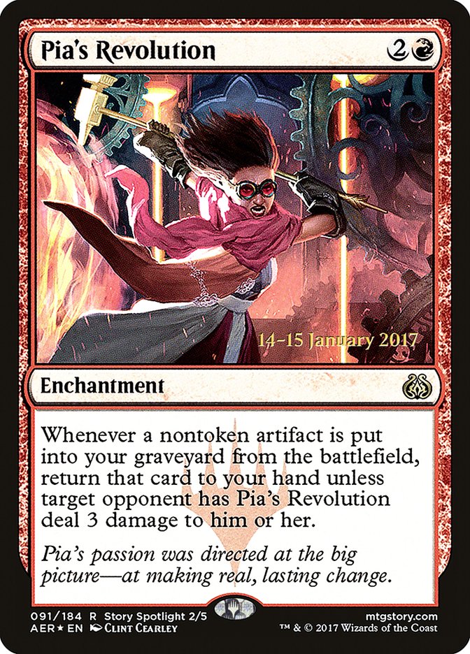 Pia's Revolution [Aether Revolt Prerelease Promos] | Card Merchant Takapuna