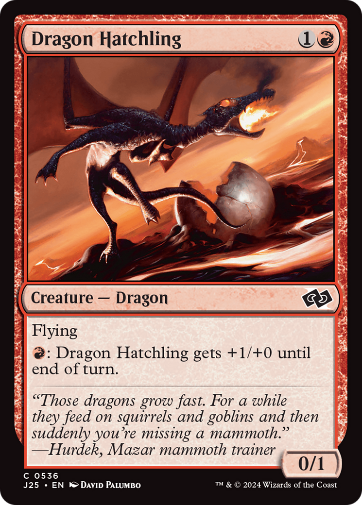 Dragon Hatchling [Foundations Jumpstart] | Card Merchant Takapuna