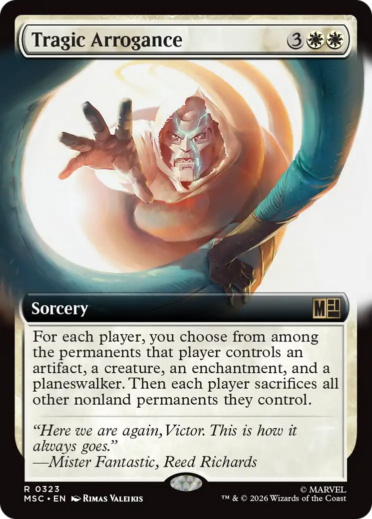 Tragic Arrogance (Extended Art) [Marvel Super Heroes Commander] | Card Merchant Takapuna