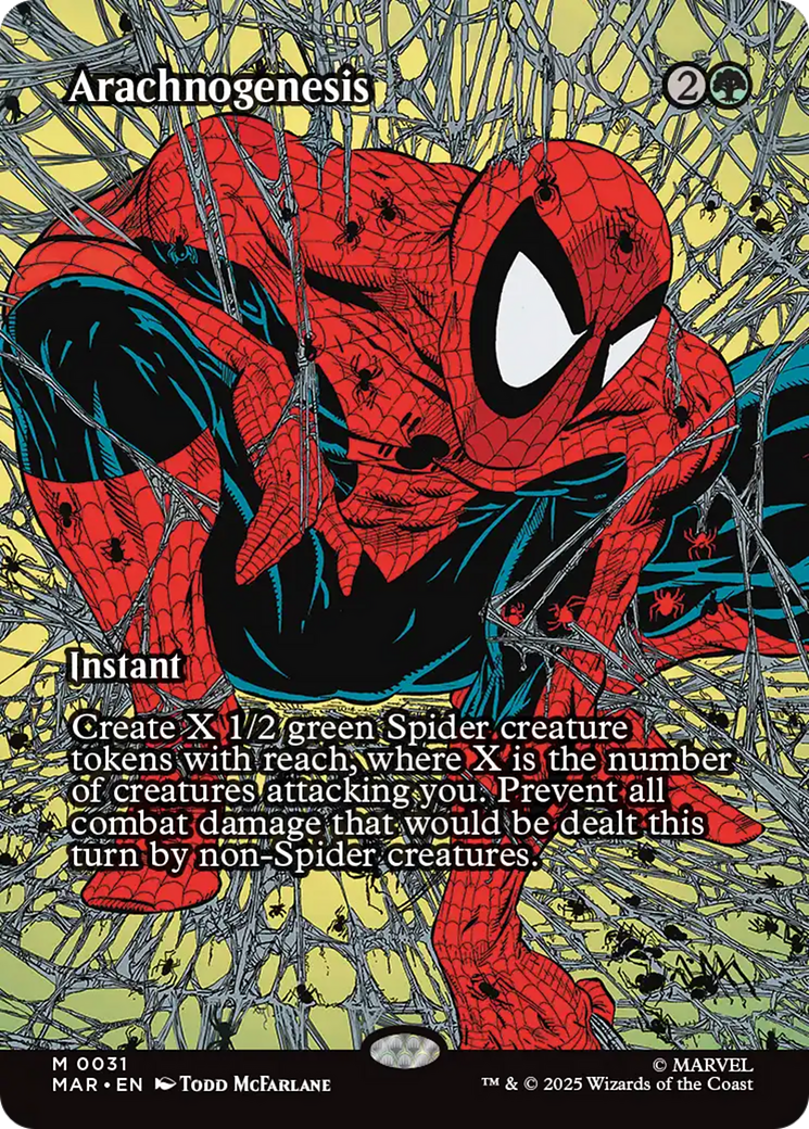 Arachnogenesis (Borderless) [Marvel's Spider-Man: Eternal-Legal] | Card Merchant Takapuna